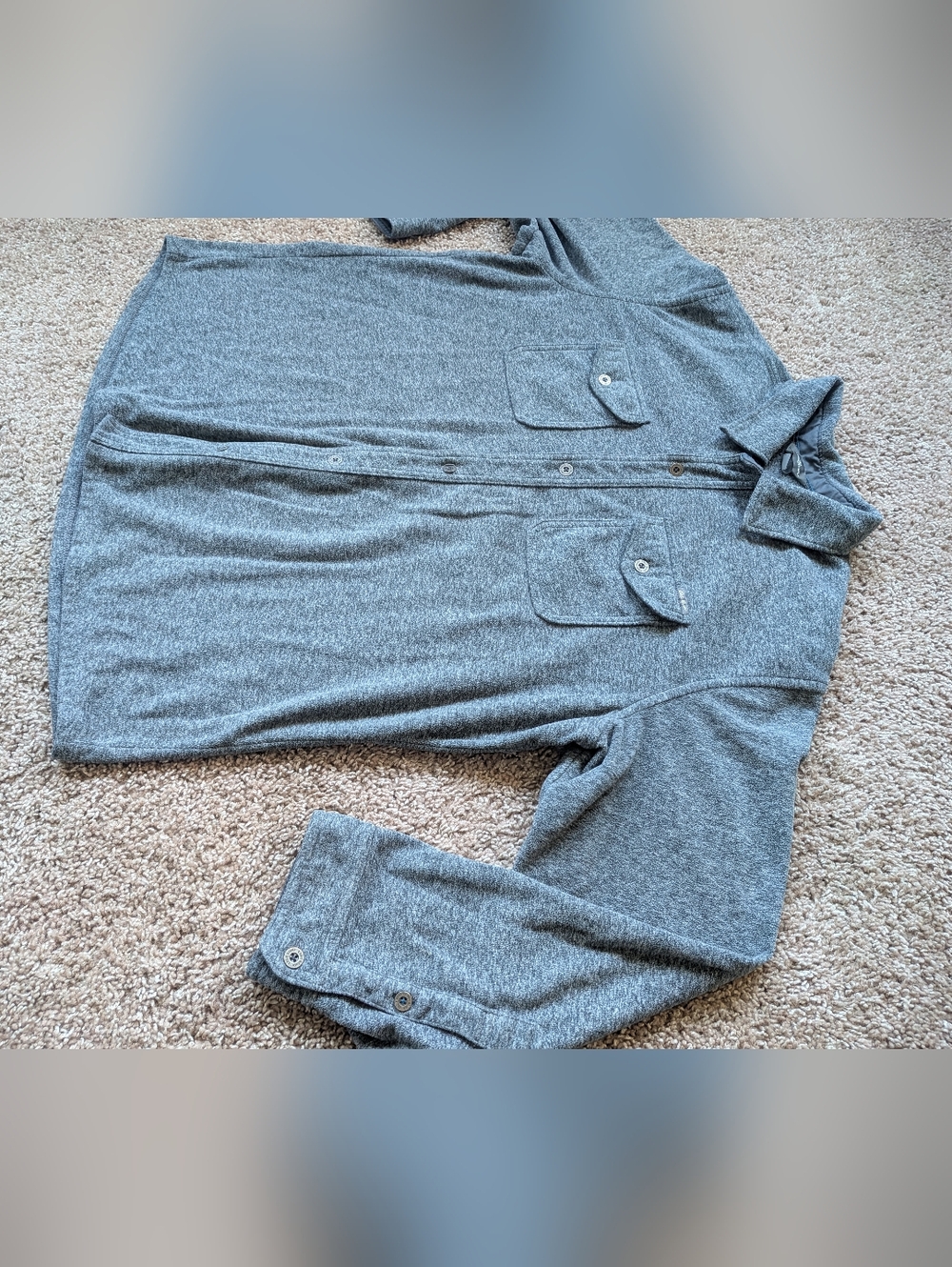 Eddie Bauer Chutes Micro Fleece Button Down XL - Picture 3 of 10